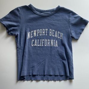 brandy melville graphic crop top